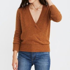 Madewell Wrap-Front Pullover Sweater